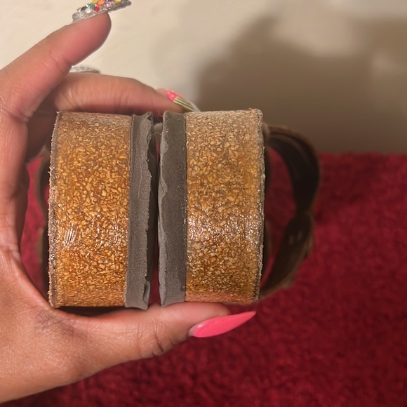 Birkenstock Granada Brown Oiled Leather 2 strap Sandals size 11 - Picture 11 of 17